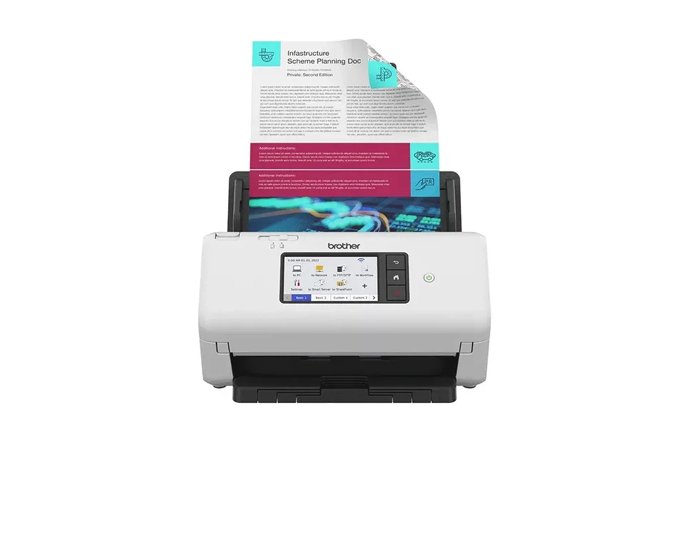 Скенер Brother ADS-4700W Desktop document scanner 3