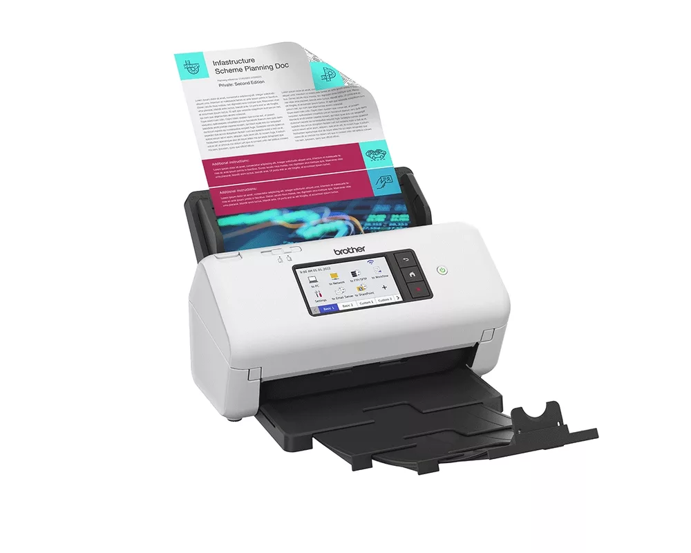 Скенер Brother ADS-4700W Desktop document scanner 4