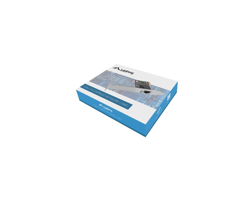 Мрежова карта Lanberg network interface card PCI-express gigabit ethernet RTL8111C low profile 4