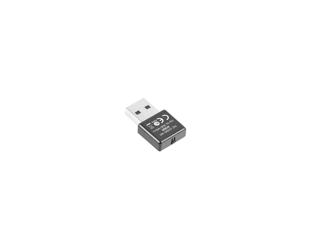 Мрежова карта Lanberg Wireless Network Card USB NC-0300-WI N300 2x Internal Antenna 2