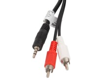  Lanberg mini jack 3.5mm (M) 3 pin -> 2X RCA (chinch) (M) cable 5m 432444 CA-MJRC-10CC-0050-BK на топ цена - PIC.bg