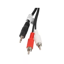  Lanberg mini jack 3.5mm (M) 3 pin -> 2X RCA (chinch) (M) cable 5m 432444 CA-MJRC-10CC-0050-BK на топ цена - PIC.bg
