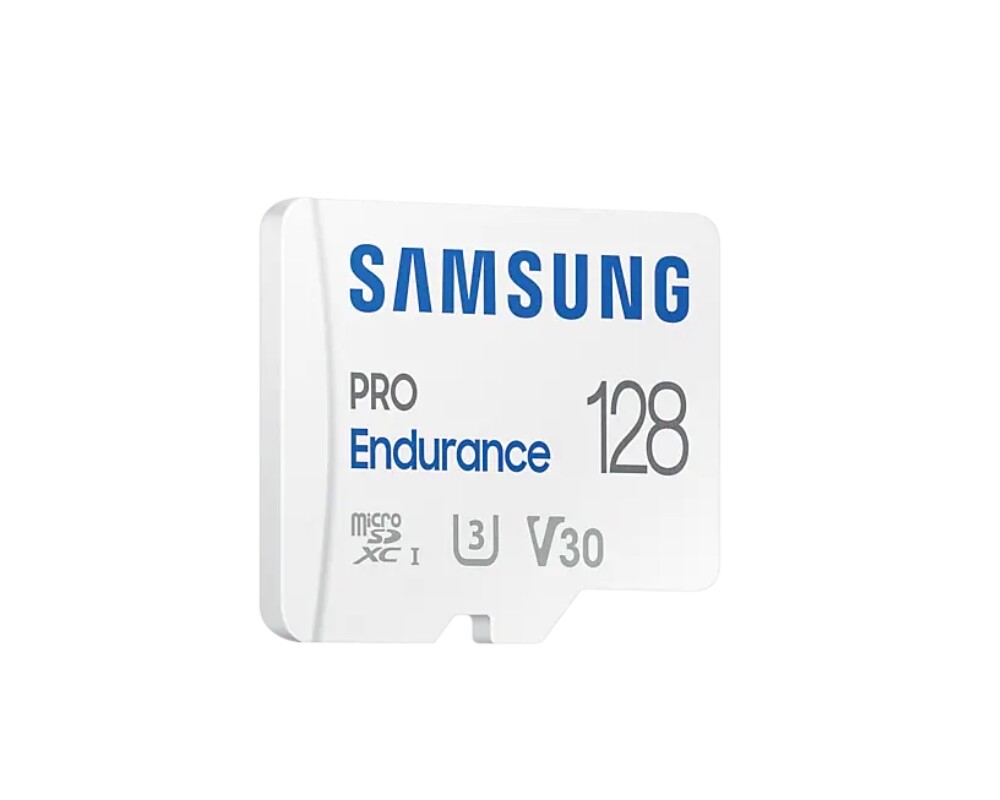 Флаш карта Samsung PRO Endurance, microSDXC, UHS-I, 128GB, Адаптер 3
