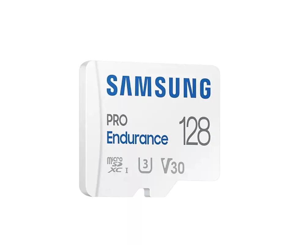Флаш карта Samsung PRO Endurance, microSDXC, UHS-I, 128GB, Адаптер 3