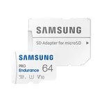 Флаш карта Samsung PRO Endurance, microSDHC, UHS-I, 64GB, Адаптер 4