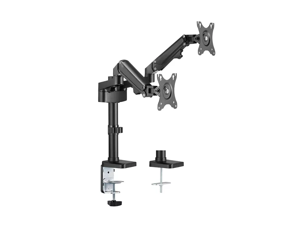 Стойка Neomounts Desk Pole Mount (clamp/grommet) for 2 Monitor Screens 3