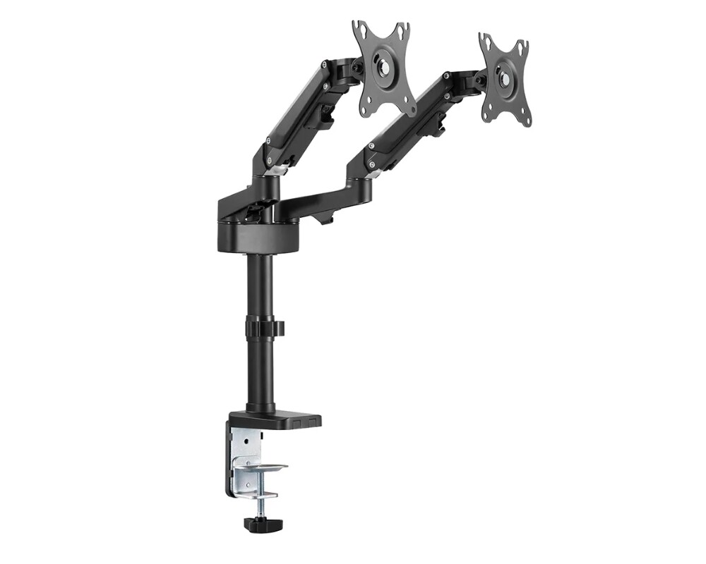 Стойка Neomounts Desk Pole Mount (clamp/grommet) for 2 Monitor Screens 4