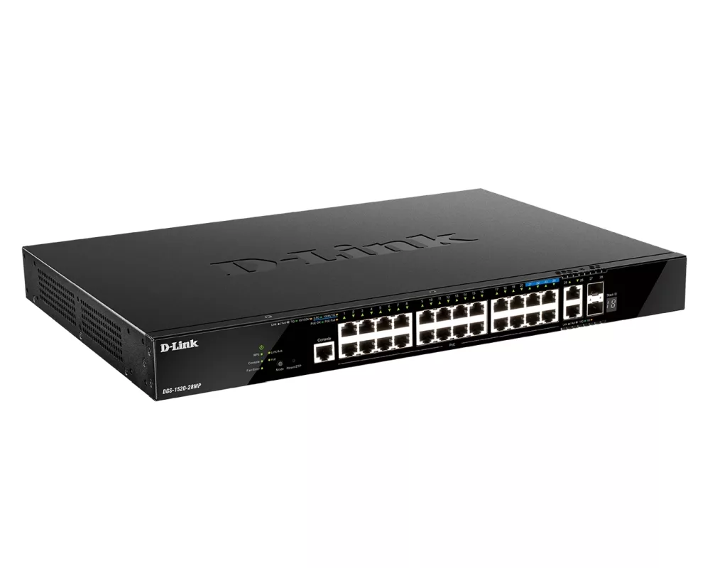 Switch (Комутатор) D-Link 20 ports GE PoE + 4 ports 2.5 GE PoE + 2 10GE ports + 2 SFP+ Smart Managed Switch 4