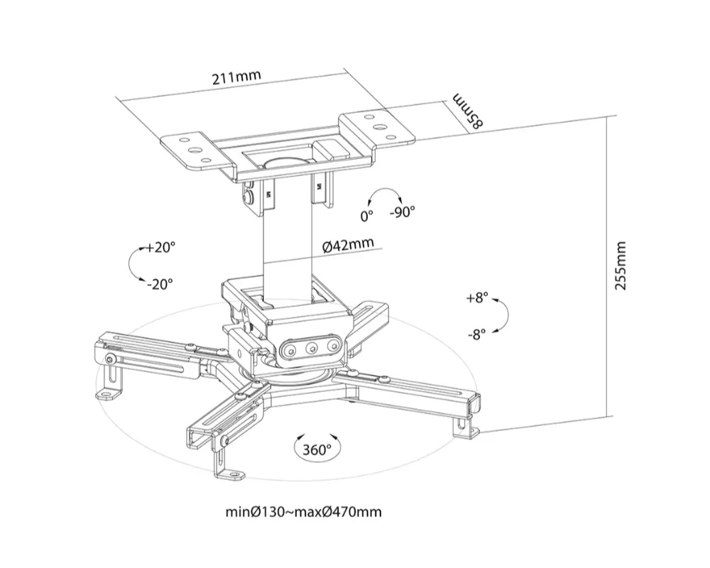 Стойка Neomounts Projector Ceiling Mount 9