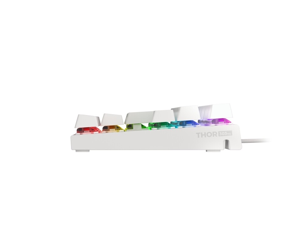 Клавиатура Genesis Gaming Keyboard Thor 303 TKL White RGB Backlight US Layout Brown Switch 5
