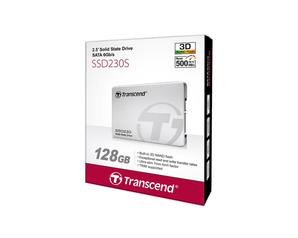 SSD Transcend 128GB, 2.5" SSD 230S, SATA3, 3D TLC 5