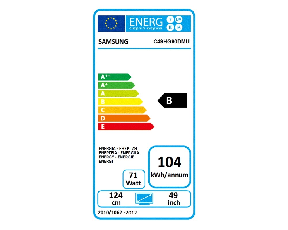 Монитор SAMSUNG C49HG90DMU 49inch 32:9 Curved 1800R 3840x1080 VA QLED HDR 1ms MPRT 144Hz HDMIx2 DP Dual hinge height adj stand VESA 9