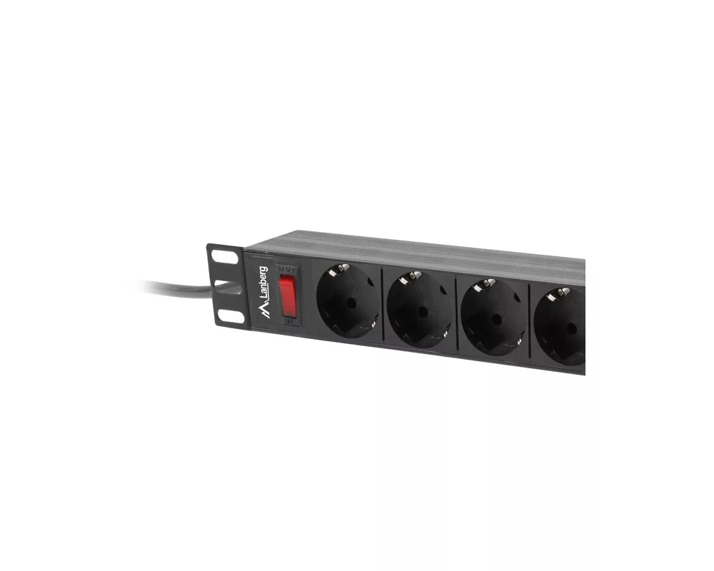 Електрически филтър Lanberg power distribution unit (PDU) 19" 1U 16A 9xSchuko outlets 3