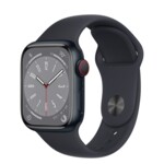 <span>Smart часовник</span> Apple Watch Series 8 GPS + Cellular 41mm Midnight Aluminium Case with Midnight Sport Band - Regular <span class='catalog-num-in-name'>MNHV3BS/A</span> - 