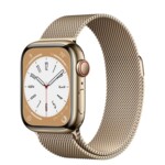 <span>Smart часовник</span> Apple Watch Series 8 GPS + Cellular 41mm Gold Stainless Steel Case with Gold Milanese Loop <span class='catalog-num-in-name'>MNJF3BS/A</span> - 