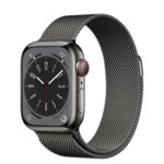 <span>Smart часовник</span> Apple Watch Series 8 GPS + Cellular 41mm Graphite Stainless Steel Case with Graphite Milanese Loop <span class='catalog-num-in-name'>MNJM3BS/A</span> - 