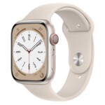 <span>Smart часовник</span> Apple Watch Series 8 GPS + Cellular 45mm Starlight Aluminium Case with Starlight Sport Band - Regular <span class='catalog-num-in-name'>MNK73BS/A</span> - 