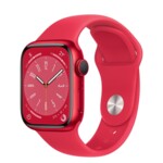<span>Smart часовник</span> Apple Watch Series 8 GPS 41mm (PRODUCT)RED Aluminium Case with (PRODUCT)RED Sport Band - Regular <span class='catalog-num-in-name'>MNP73BS/A</span> - 