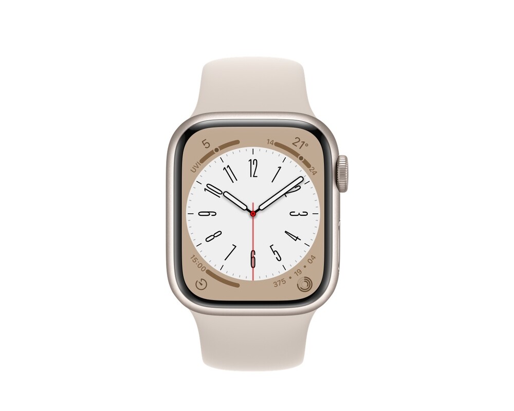 Smart часовник Apple Watch Series 8 GPS 41mm Starlight Aluminium Case with Starlight Sport Band - Regular 2