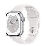 <span>Smart часовник</span> Apple Watch Series 8 GPS 41mm Silver Aluminium Case with White Sport Band - Regular <span class='catalog-num-in-name'>MP6K3BS/A</span> - 