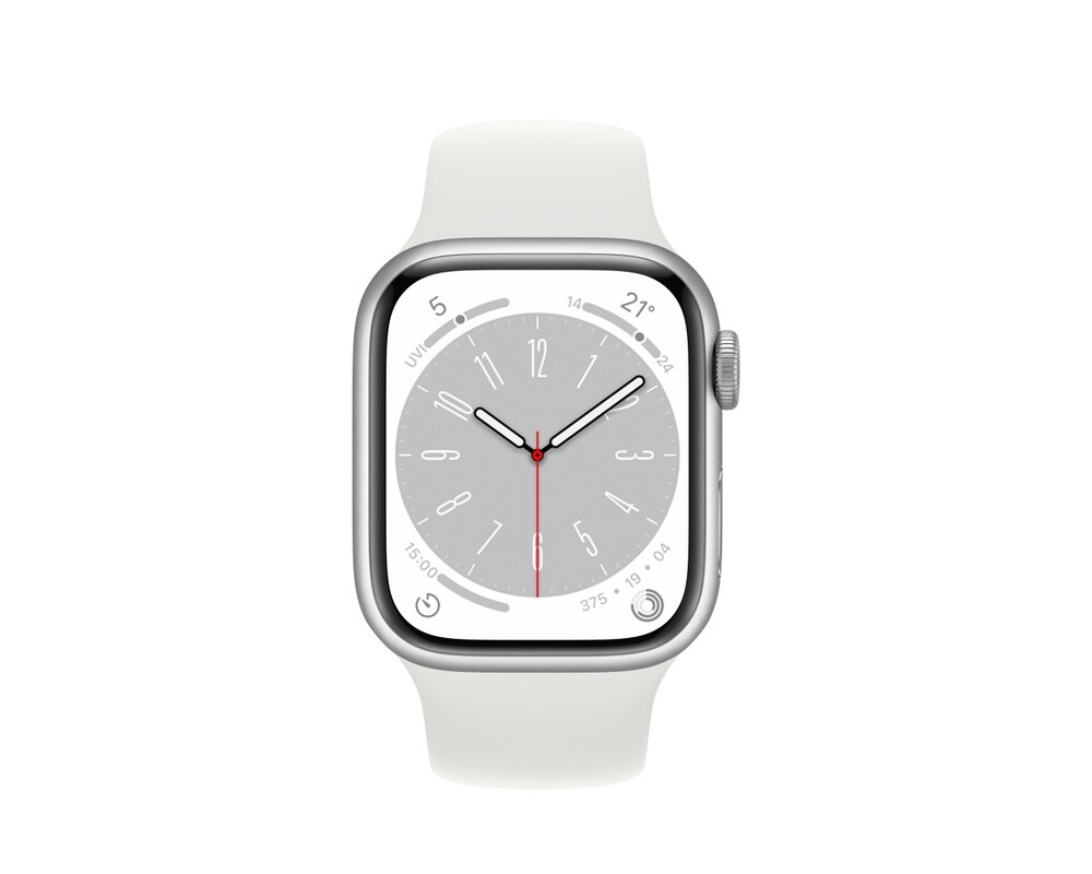 Smart часовник Apple Watch Series 8 GPS 41mm Silver Aluminium Case with White Sport Band - Regular 2