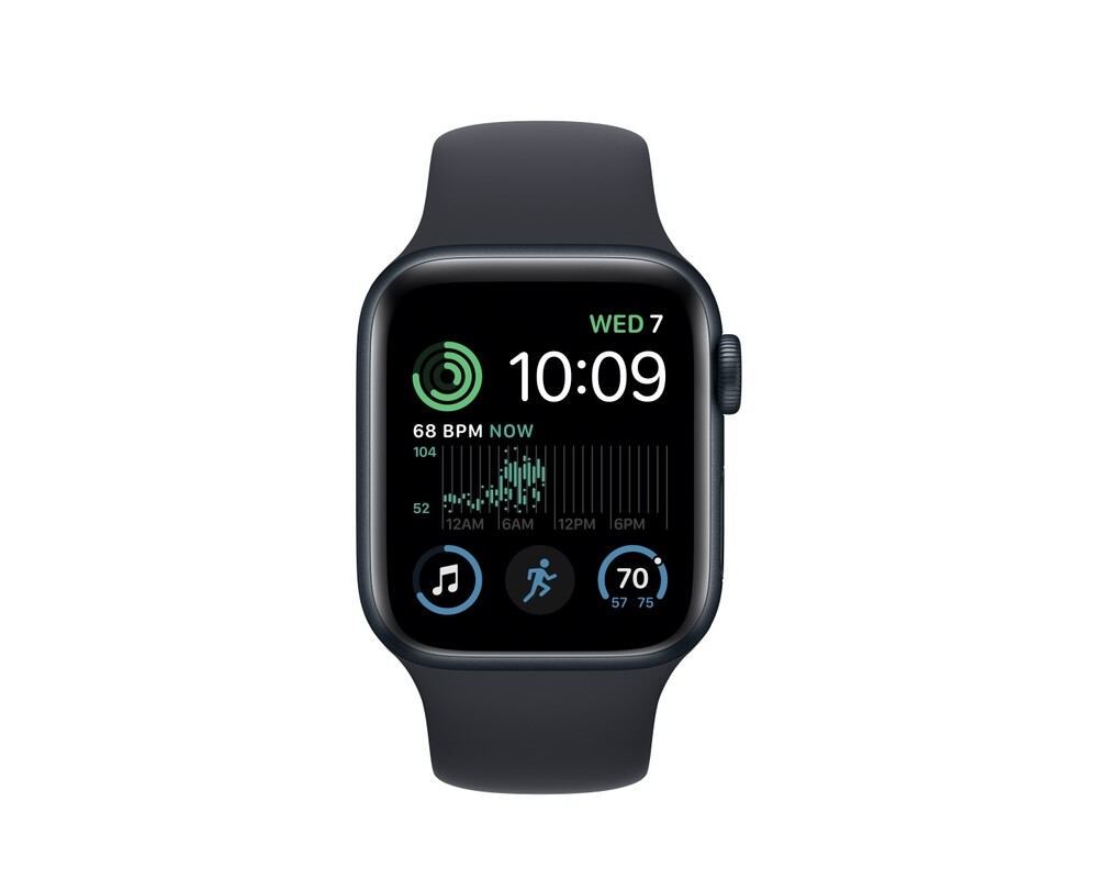 Smart часовник Apple Watch SE2 GPS + Cellular 40mm Midnight Aluminium Case with Midnight Sport Band - Regular 2