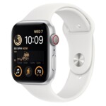 <span>Smart часовник</span> Apple Watch SE2 GPS + Cellular 44mm Silver Aluminium Case with White Sport Band - Regular <span class='catalog-num-in-name'>MNQ23BS/A</span> - 