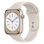 <span>Smart часовник</span> Apple Watch Series 8 GPS 45mm Starlight Aluminium Case with Starlight Sport Band - Regular <span class='catalog-num-in-name'>MNP23BS/A</span> - 