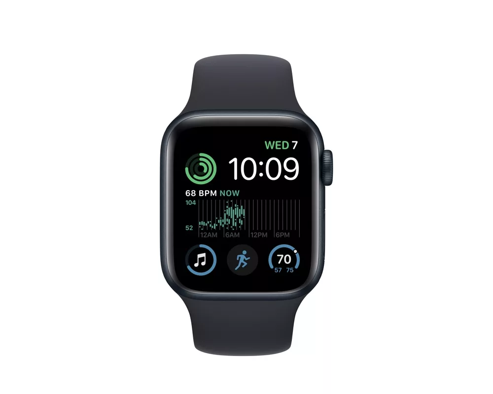 Smart часовник Apple Watch SE2 GPS 40mm Midnight Aluminium Case with Midnight Sport Band - Regular 2