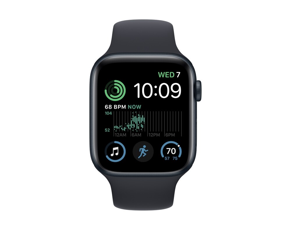 Smart часовник APPLE Watch SE2 GPS 44mm Midnight Aluminium Case with Midnight Sport Band Regular 2