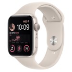 <span>Smart часовник</span> Apple Watch SE2 GPS 44mm Starlight Aluminium Case with Starlight Sport Band - Regular <span class='catalog-num-in-name'>MNJX3BS/A</span> - 