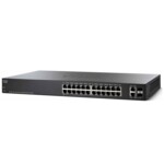 <span>Switch (Комутатор)</span> Cisco SF220-24P 24-Port 10/100 PoE Smart Plus Switch <span class='catalog-num-in-name'>SF220-24P-K9-EU</span> - 