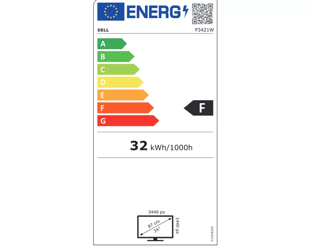 Монитор 34" Dell P3421WM Curved USB-C 2