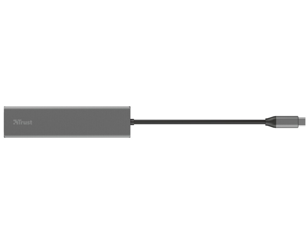 USB хъб TRUST Halyx Fast USB-C Hub & Card Reader 5