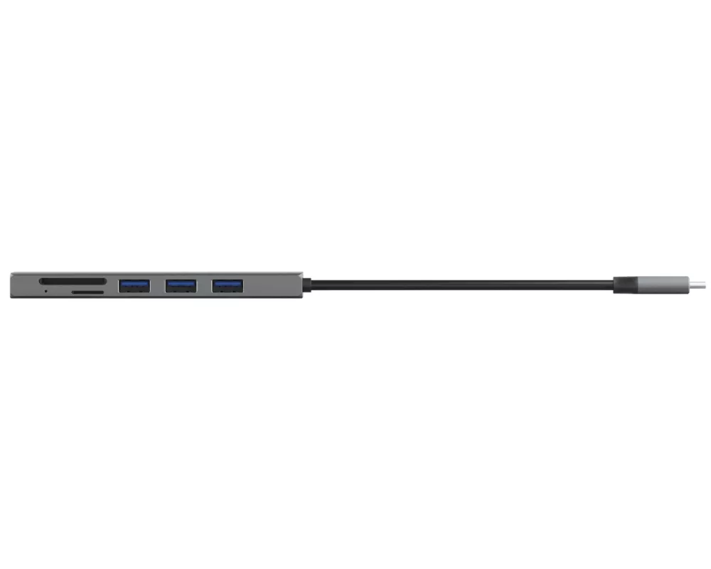 USB хъб TRUST Halyx Fast USB-C Hub & Card Reader 4