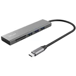 <span>USB хъб</span> TRUST Halyx Fast USB-C Hub & Card Reader <span class='catalog-num-in-name'>24191</span> - 