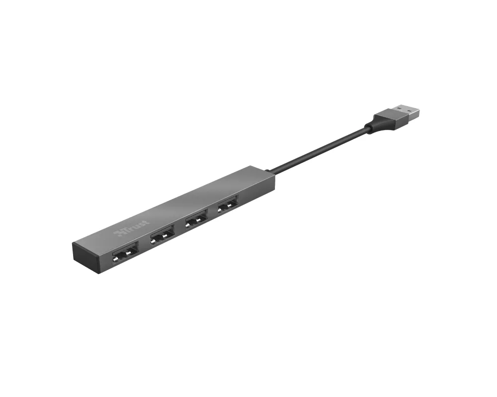 USB хъб TRUST Halyx 4-Port Mini USB Hub 4