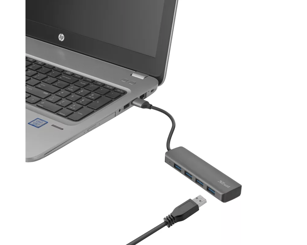 USB хъб TRUST Halyx 4-Port USB3.2 Hub 2