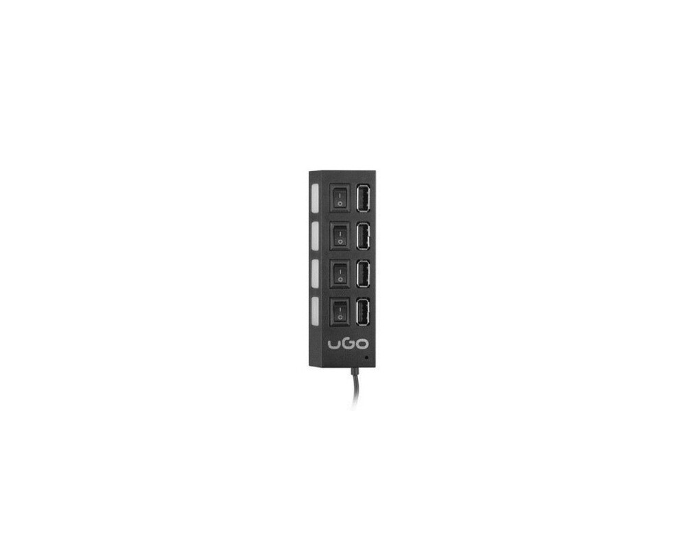 USB хъб uGo USB 2.0 hub MAIPO HU110 4-port with switch 3