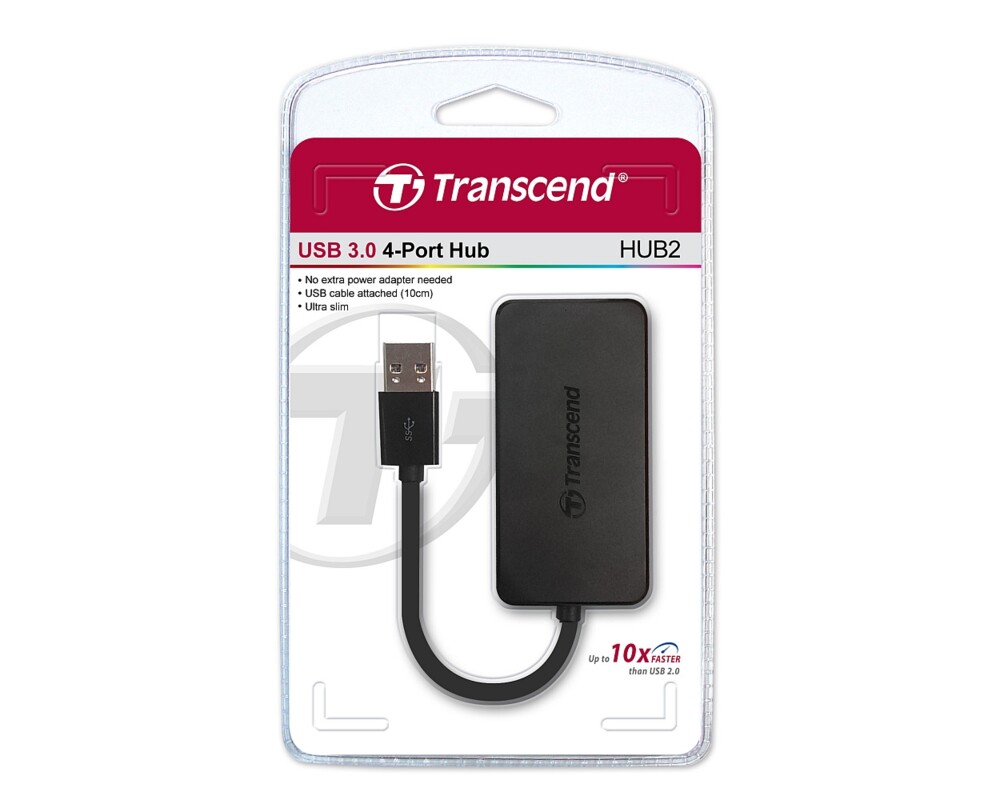 USB хъб Transcend 4-Port HUB 3