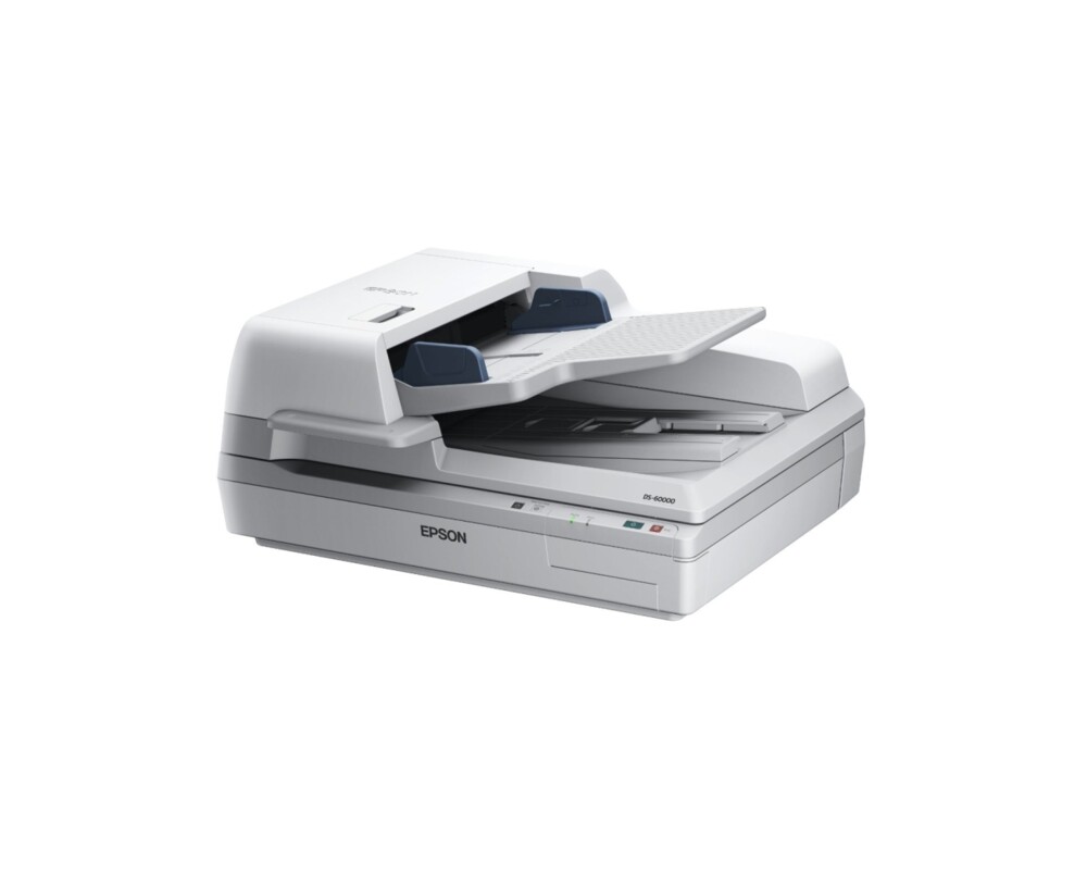 Скенер EPSON WorkForce DS-60000 A3 Flatbed Document Scanner - 600dpi - 40ppm - Duplex Scan -  200 Sheet ADF - USB 3