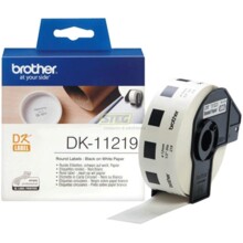  BROTHER P-Touch DK-11219 die-cut round label 12x12mm 1200 labels 58229 DK11219 на топ цена - PIC.bg
