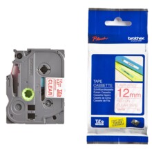  BROTHER TZE132 12mm RED ON CLEAR 58264 TZE132 на топ цена - PIC.bg