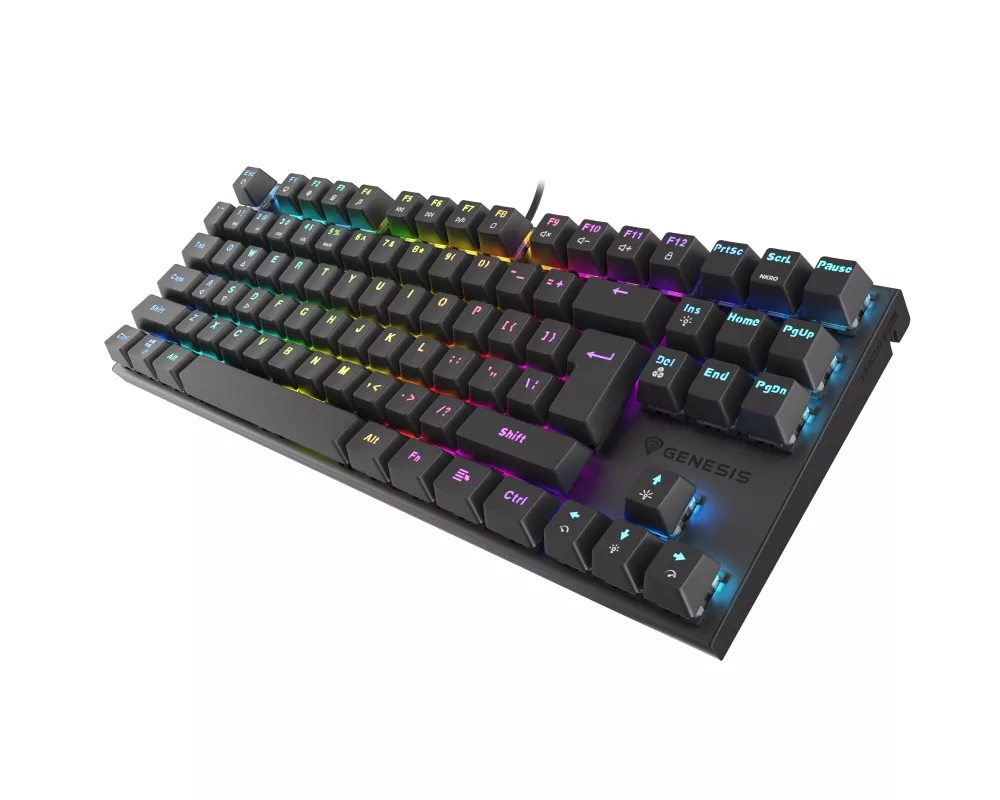 Клавиатура Genesis Mechanical Gaming Keyboard Thor 303 TKL RGB Backlight Red Switch US Layout Black 4