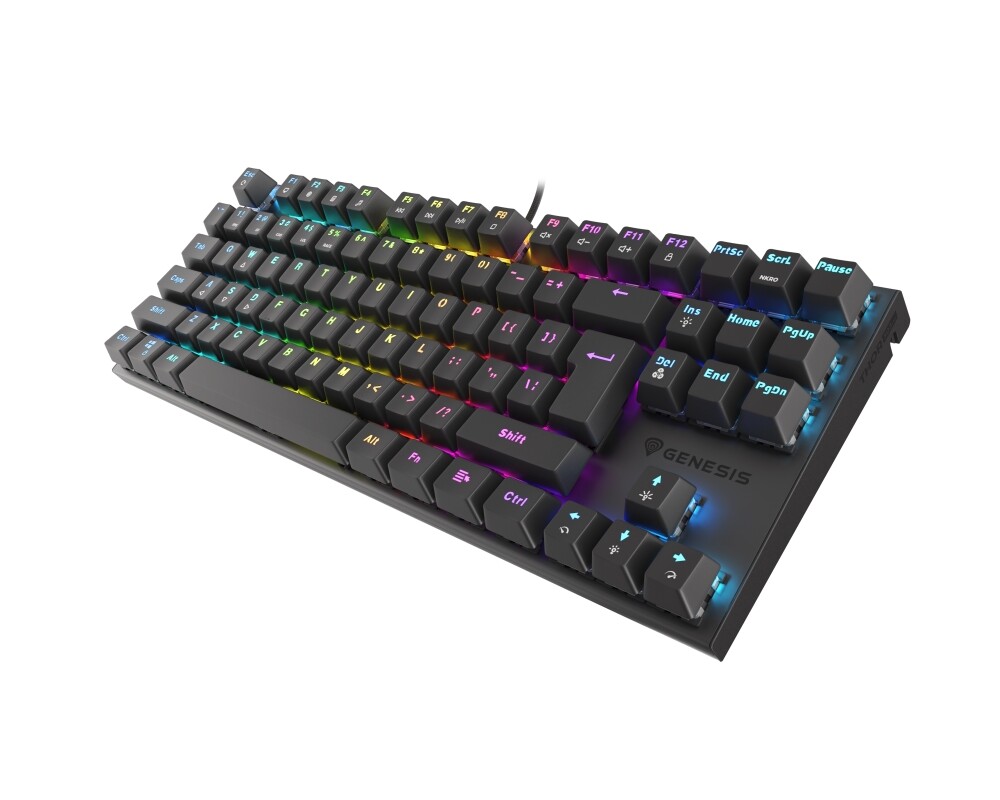 Клавиатура Genesis Mechanical Gaming Keyboard Thor 303 TKL RGB Backlight Red Switch US Layout Black 4
