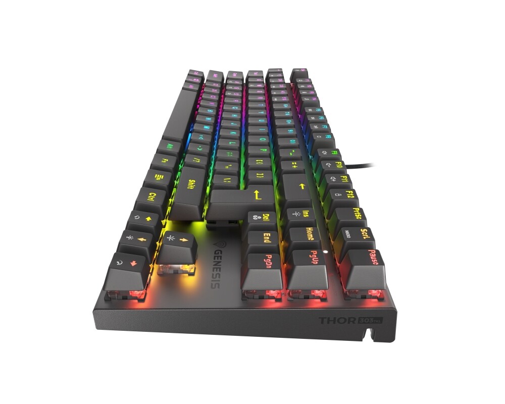 Клавиатура Genesis Mechanical Gaming Keyboard Thor 303 TKL RGB Backlight Red Switch US Layout Black 5