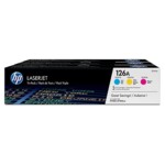 <span>Тонер за принтер</span> HP 126A original Toner cartridge CF341AD cyan magenta yellow 3x 1.000 pages 3-pack <span class='catalog-num-in-name'>CF341A</span> - 