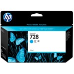 <span>Мастило</span> HP 728 original 130-ml Cyan Ink cartridge F9J67A <span class='catalog-num-in-name'>F9J67A</span> - 