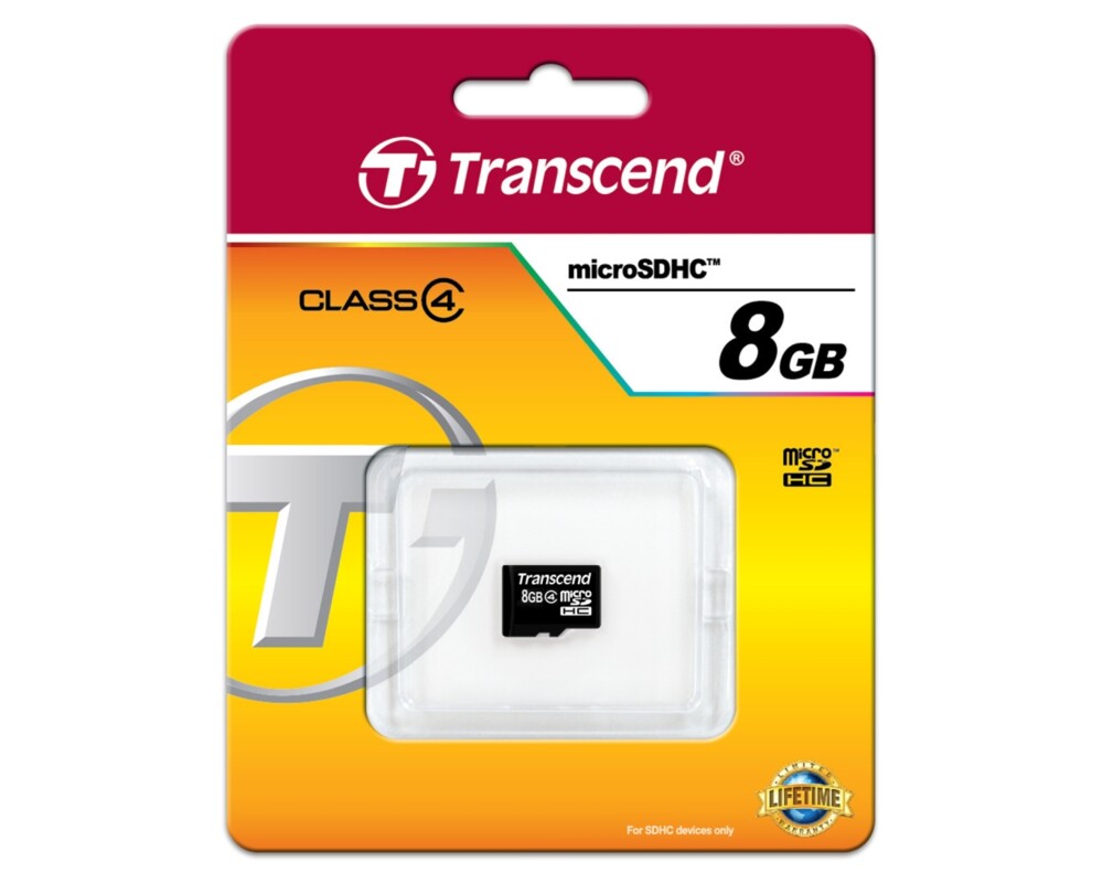 Флаш карта Transcend 8GB micro SDHC (No Box & Adapter 2
