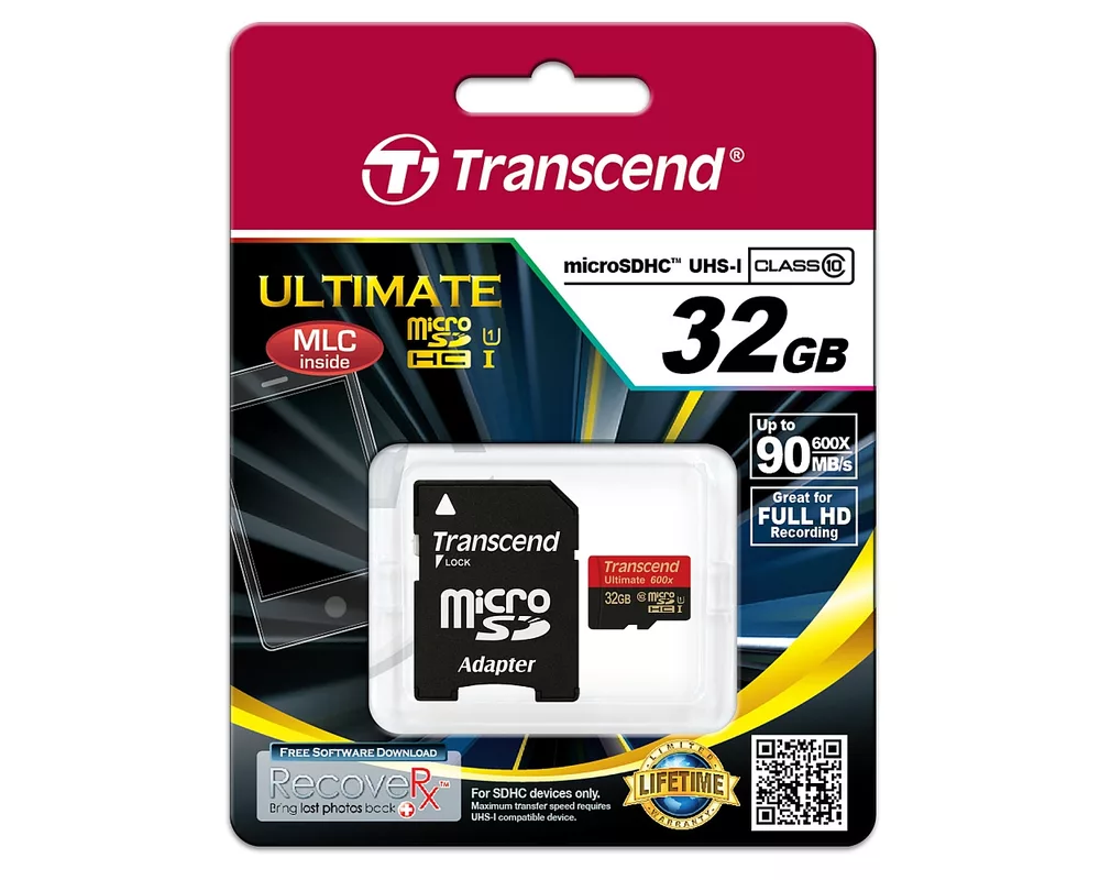 Флаш карта Transcend 32GB micro SDHC UHS-I 2